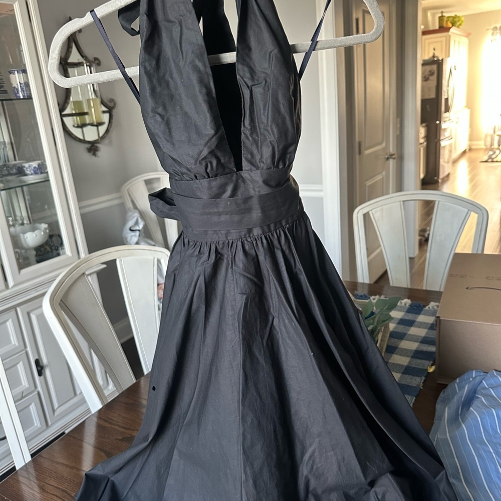 French Connection Black Halter Dress